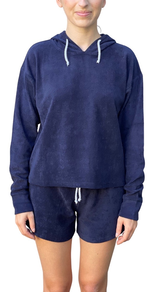
                
                    Load image into Gallery viewer, Hooded Terry Sweat Women
                
            