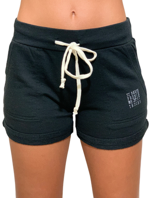 vintage relaxed lounge shorts black